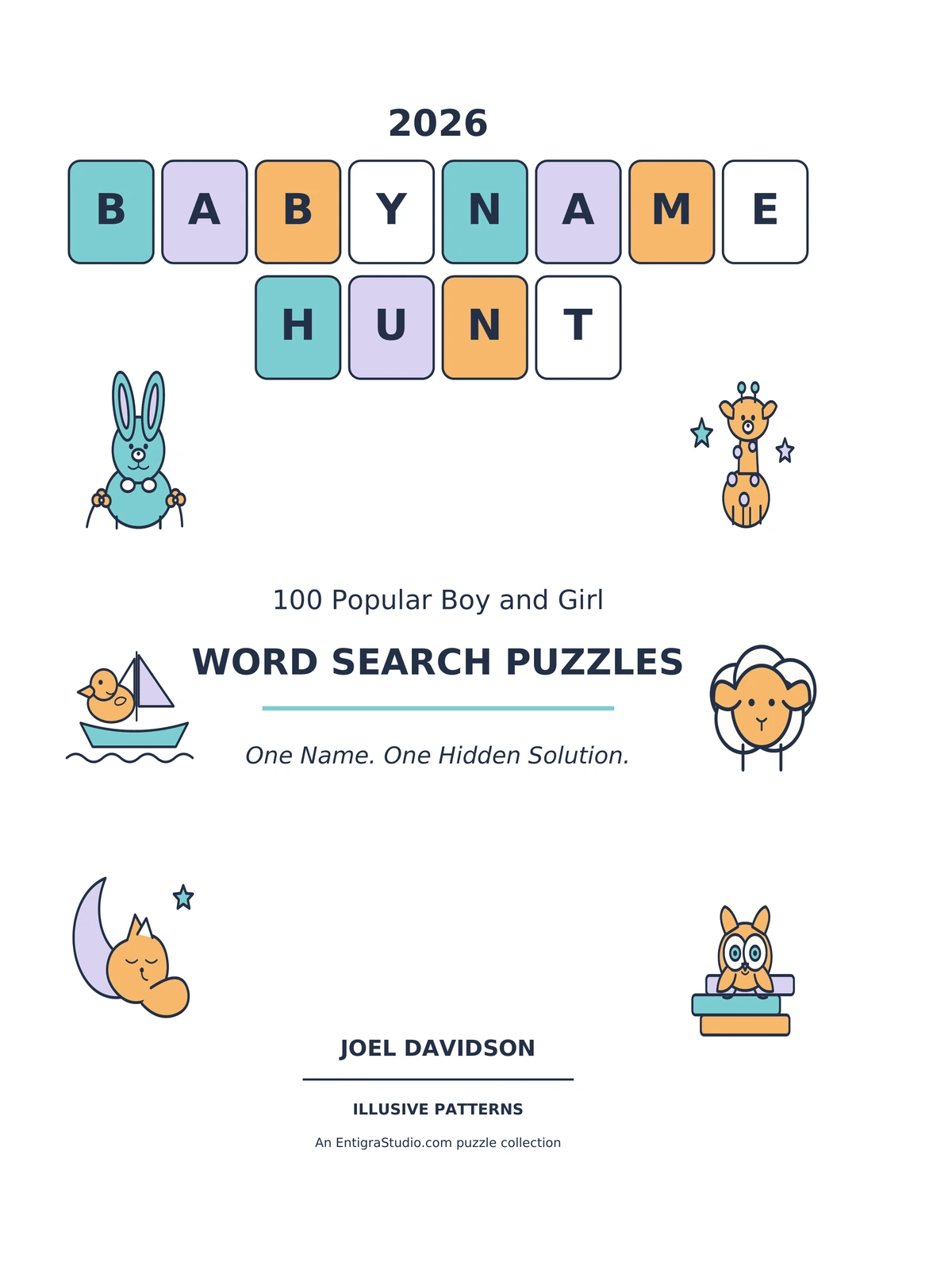 Front cover of 2026 Baby Name Hunt by Joel Davidson